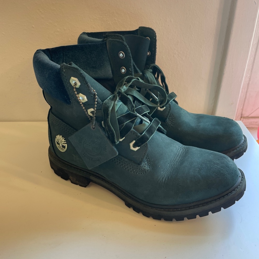 Dark Teal Timberlands PRICE DROP!!